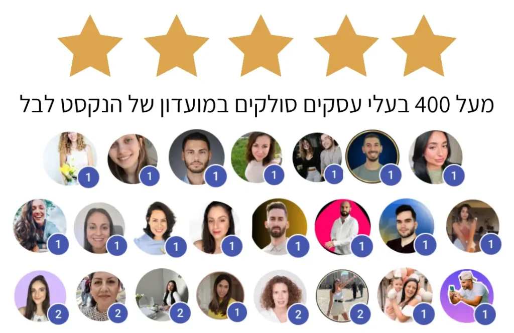 כל המוצרים והקהילה במועדון — קורסים, מאסטרקלאסים, וואטסאפ, אפליקציה