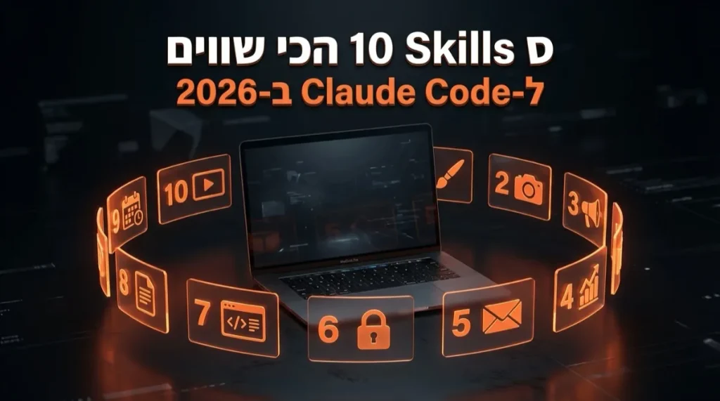 10 Skills הכי שווים ל-Claude Code ב-2026