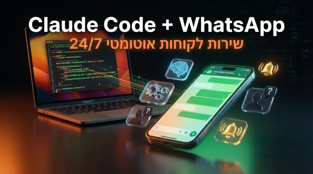 Claude Code + WhatsApp - שירות לקוחות אוטומטי 24/7